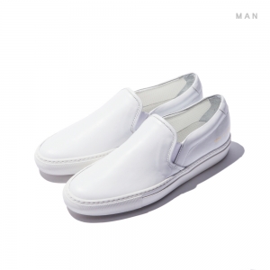 SLIP ON IN LEATHER (PURE WHITE)