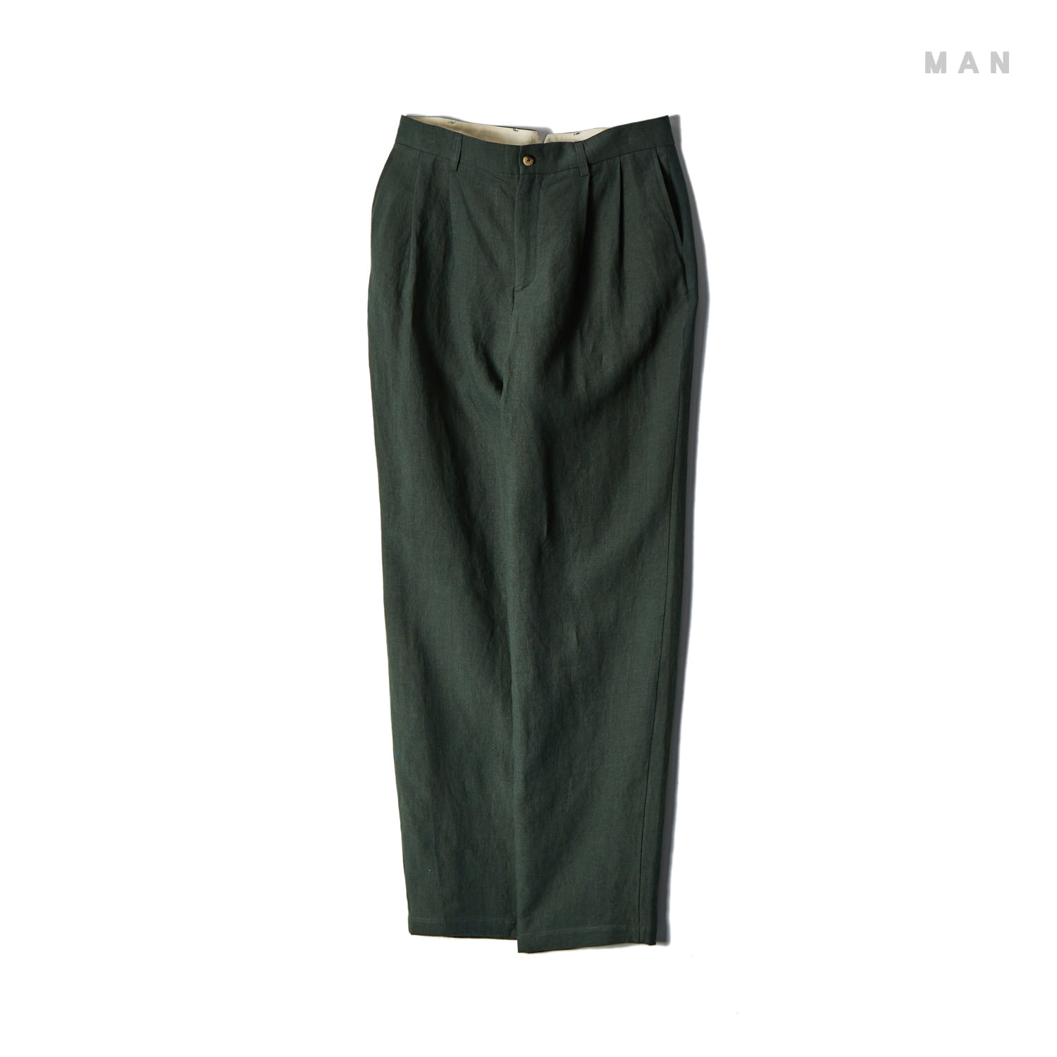 TWO PLEAT LARGE TROUSERS (JADE)