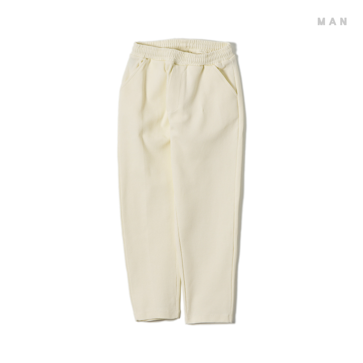 WAFFLE TROUSERS (OFF WHITE)