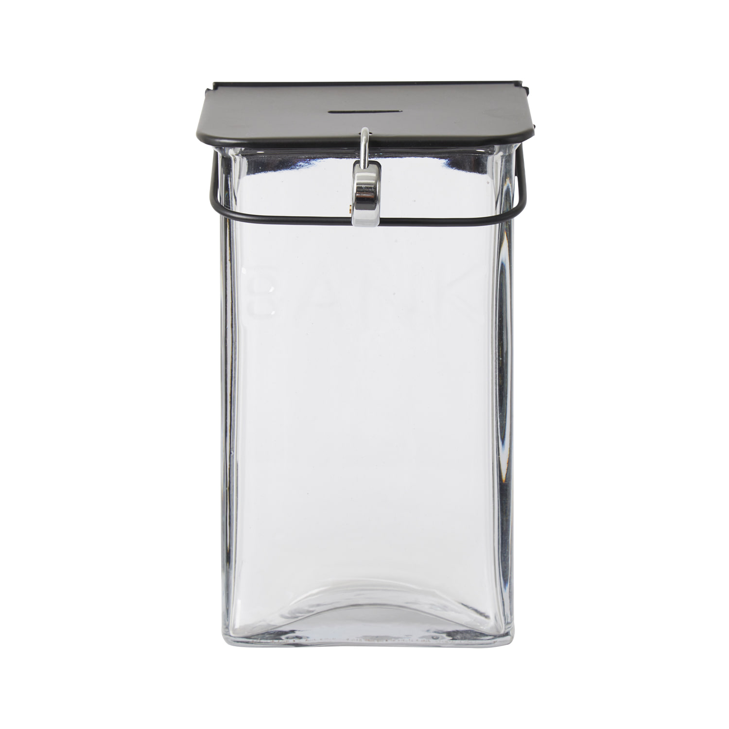 LOWIS GLASS COIN BANK (CLEAR)