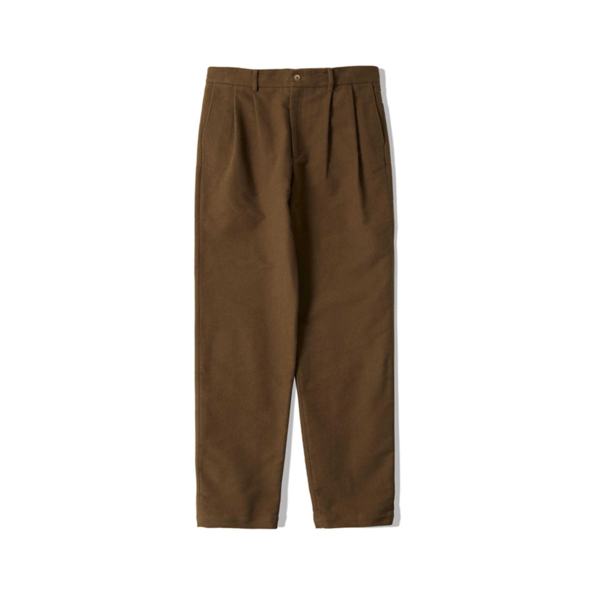TWO PLEATS LARGE TROUSERS (TAUPE)