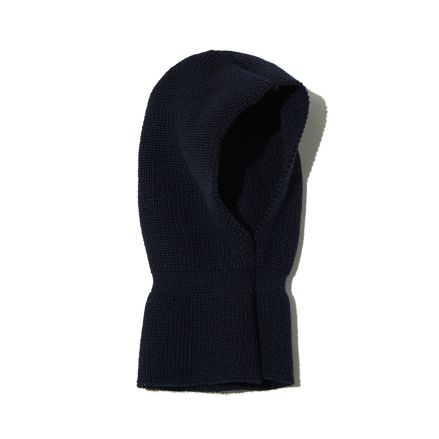 KNITTED HOODED (NAVY)