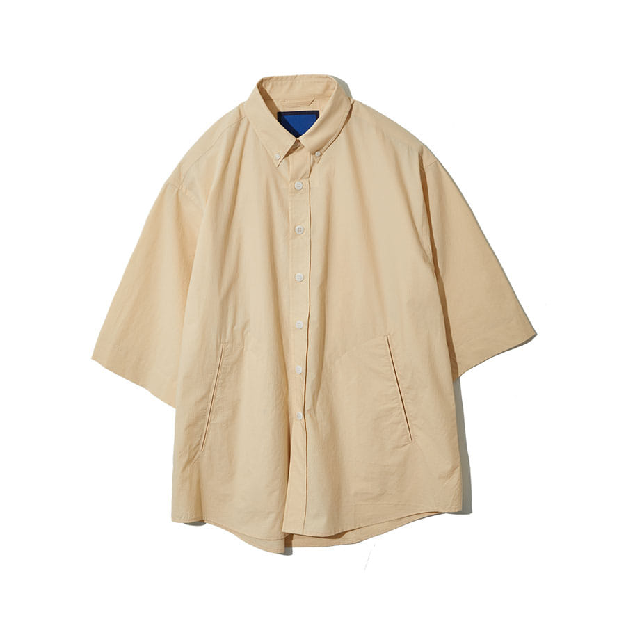 SOFT TYPEWRITER RELAXED BUTTON DOWN SHIRT (YELLOW)