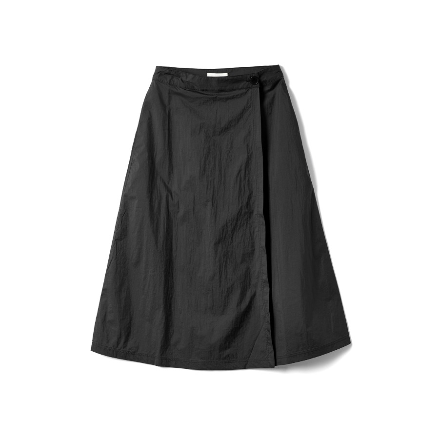 WRAP SKIRT (RECYCLED BLACK)