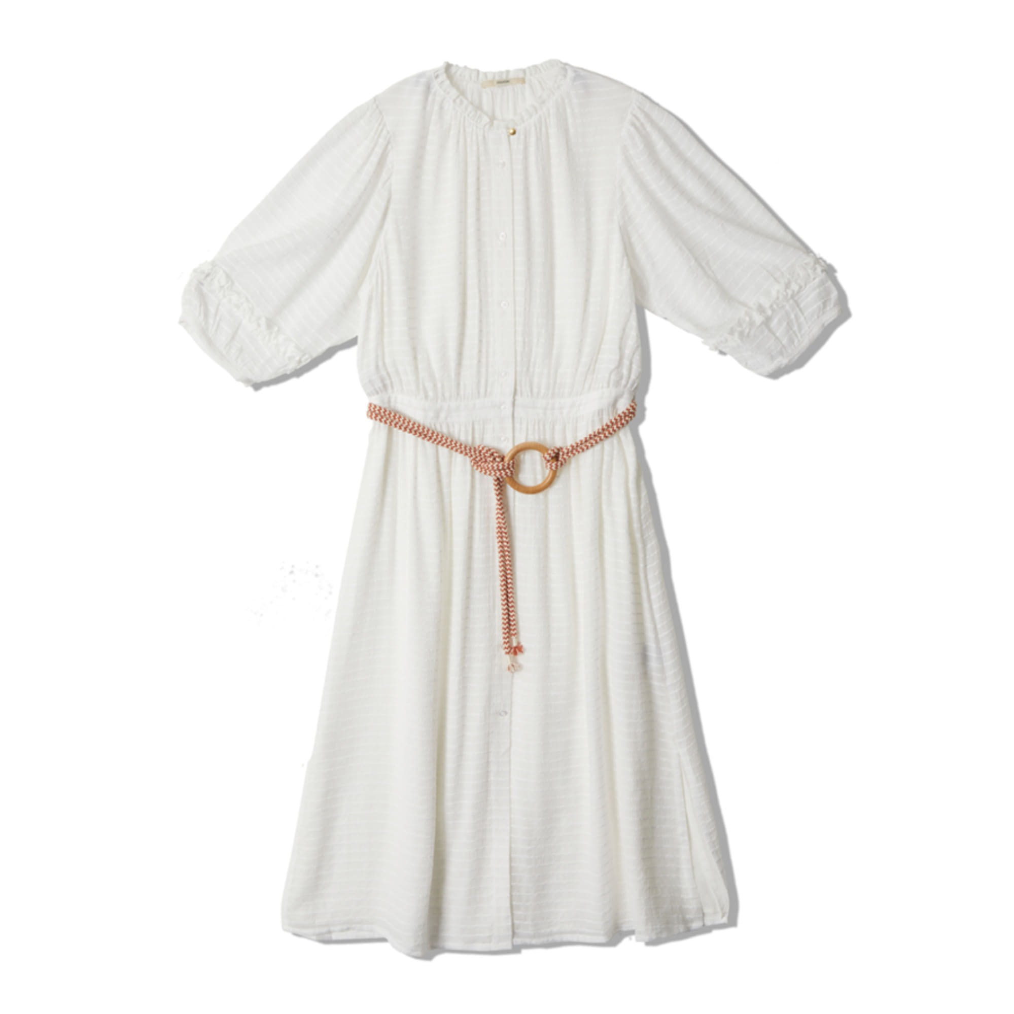 GOLD CANYON BELTED DRESS (WHITE)
