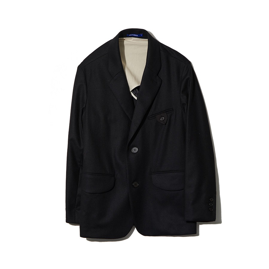 WOOL RELAXED JACKET (BLACK)