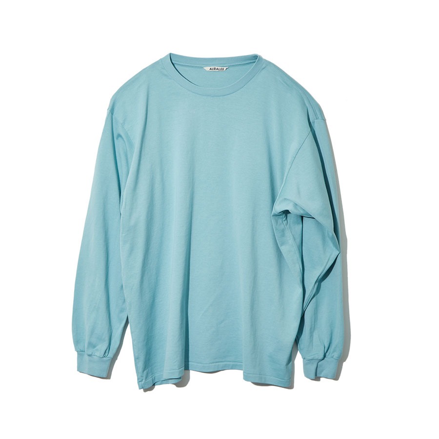 LUSTER PLAITING L/S TEE (TURQUOIS BLUE)