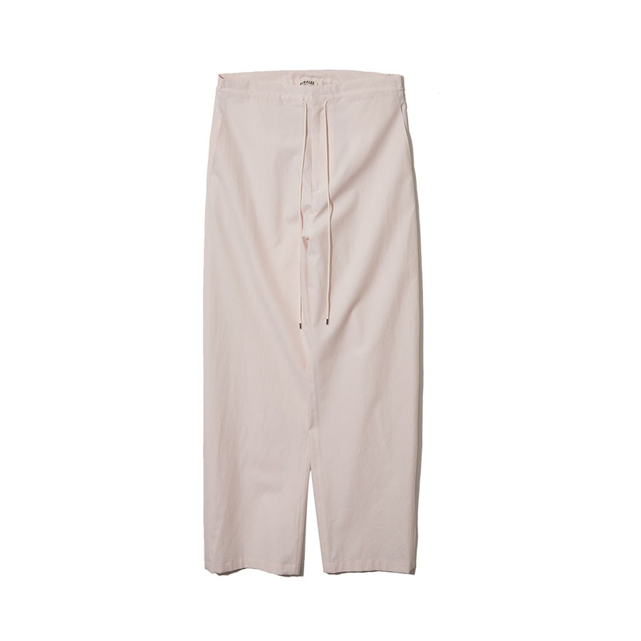 WASHED FINX TWILL EASY WIDE PANTS (LIGHT PINK)