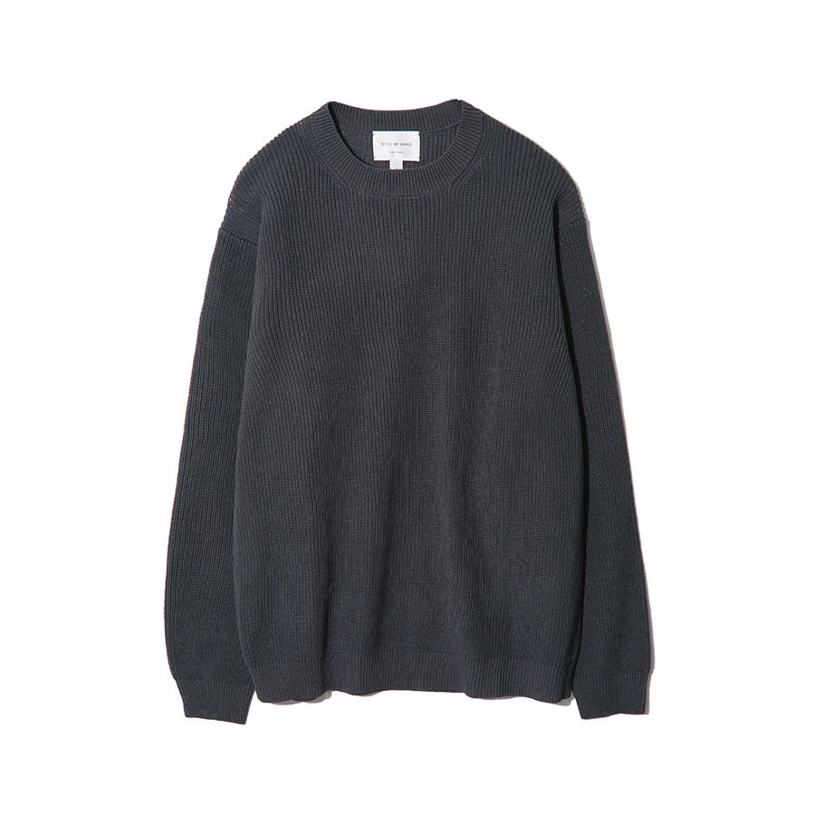 10G COTTON SWEATER (CHARCOAL)