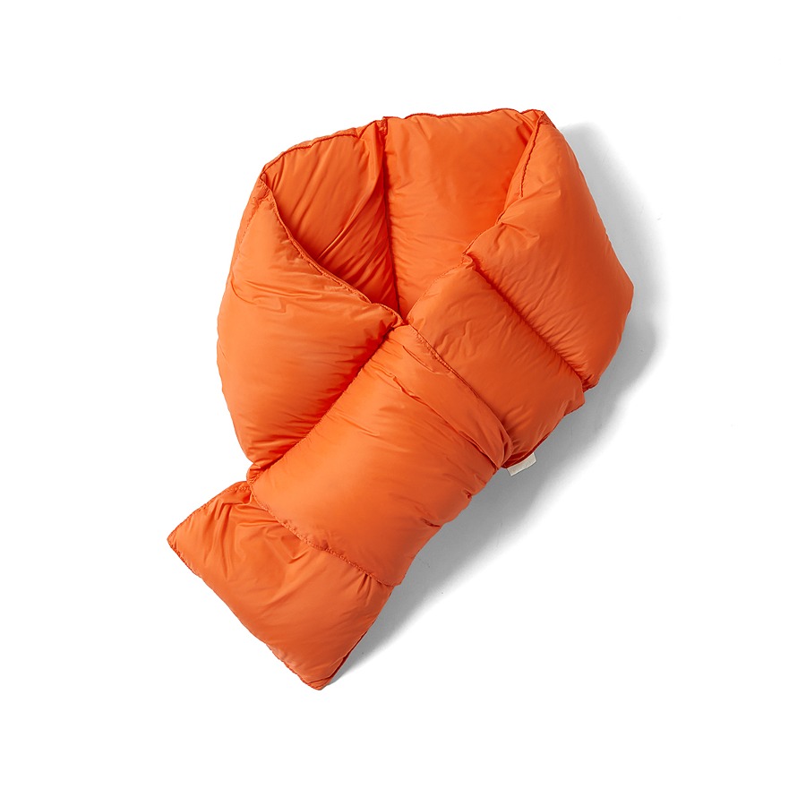 CONVERGENCE QUILTED SCARF (TANGERINE)