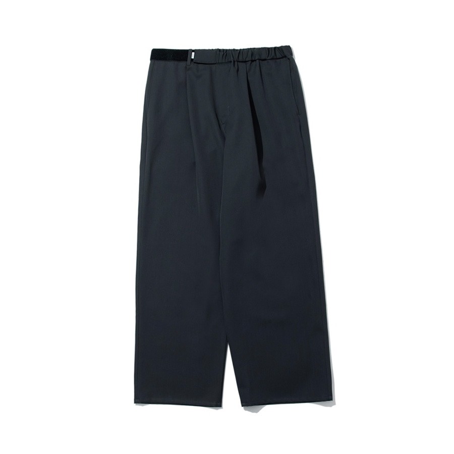 SCALE OFF WOOL WIDE CHEF PANTS (C.GRAY)