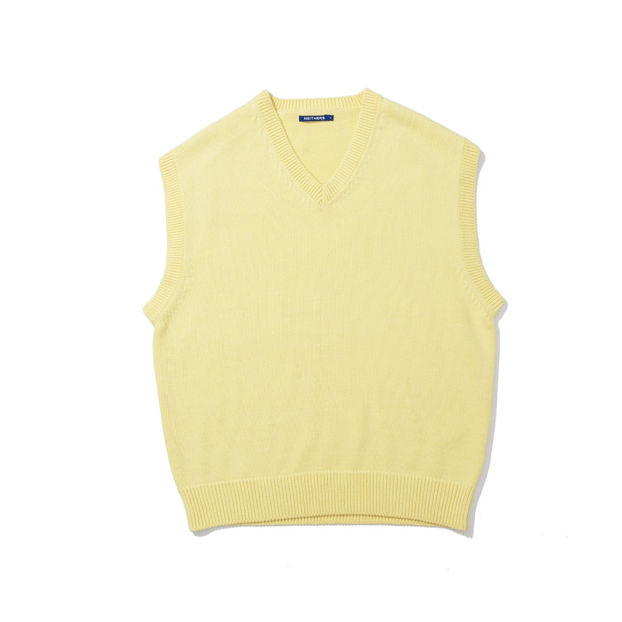 BOXER PULLOVER KNITTED VEST (YELLOW)