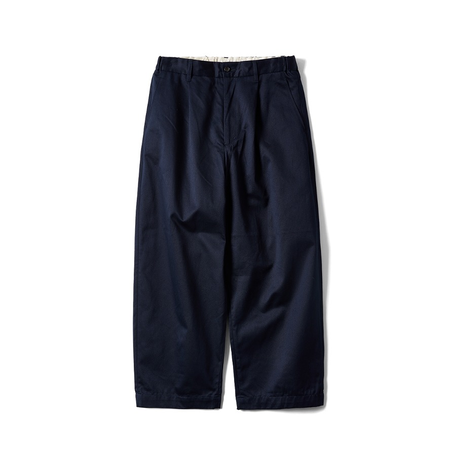 WESTPOINT CHINO WIDE TAPERED TROUSERS (NAVY)