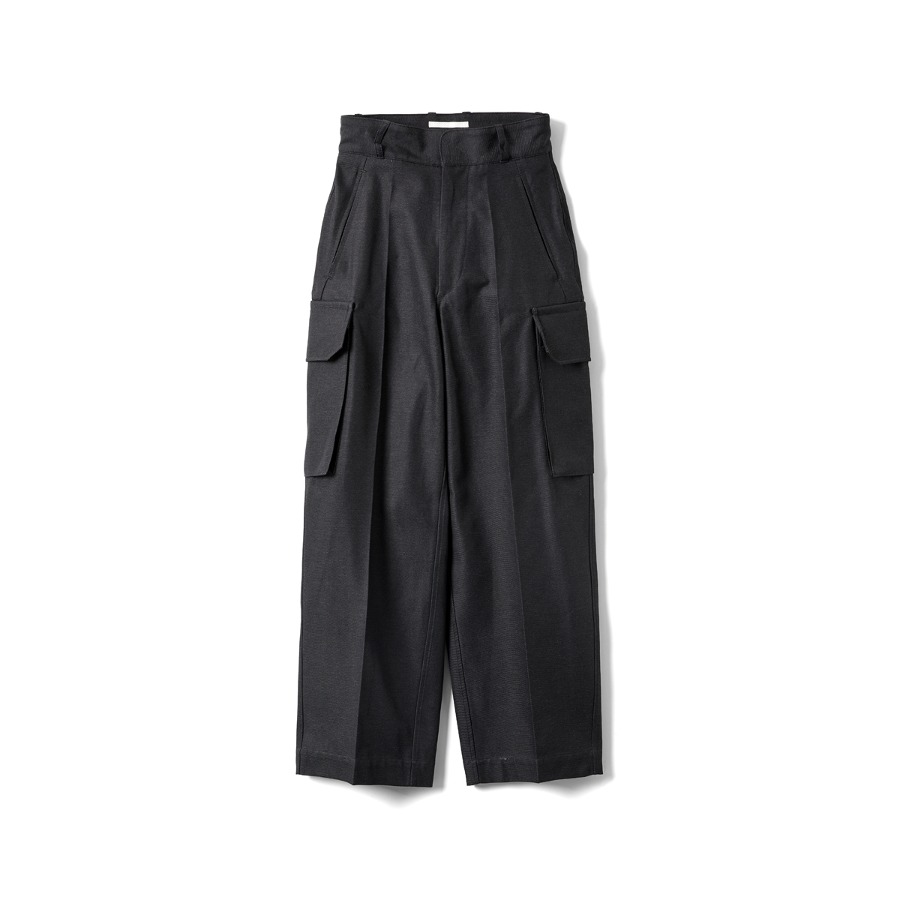 DRILL CHAMBRAY FRENCH COMBAT TROUSERS W (HEATHERCHARCOAL)