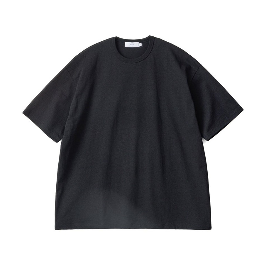 RECYCLED COTTON JERSEY S/S TEE (BLACK)