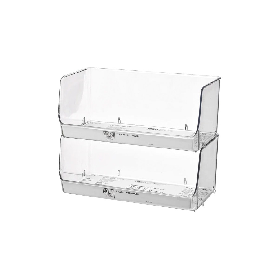 PLASTIC STACKING STORAGE THIN (CLEAR)