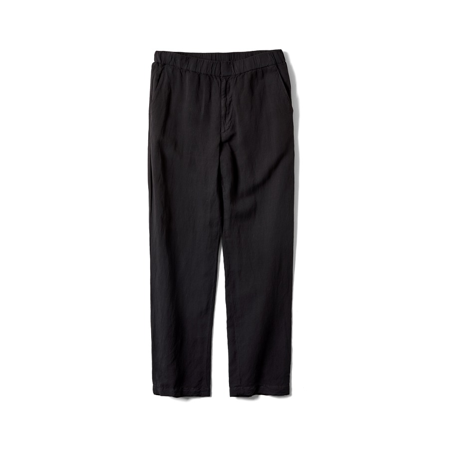 RAYON PAPER TROUSERS (BLACK NAVY)