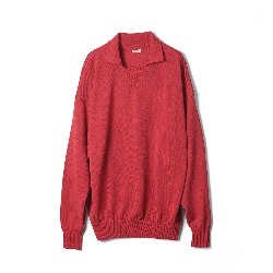 OLD MAN KNIT POLO (RED)