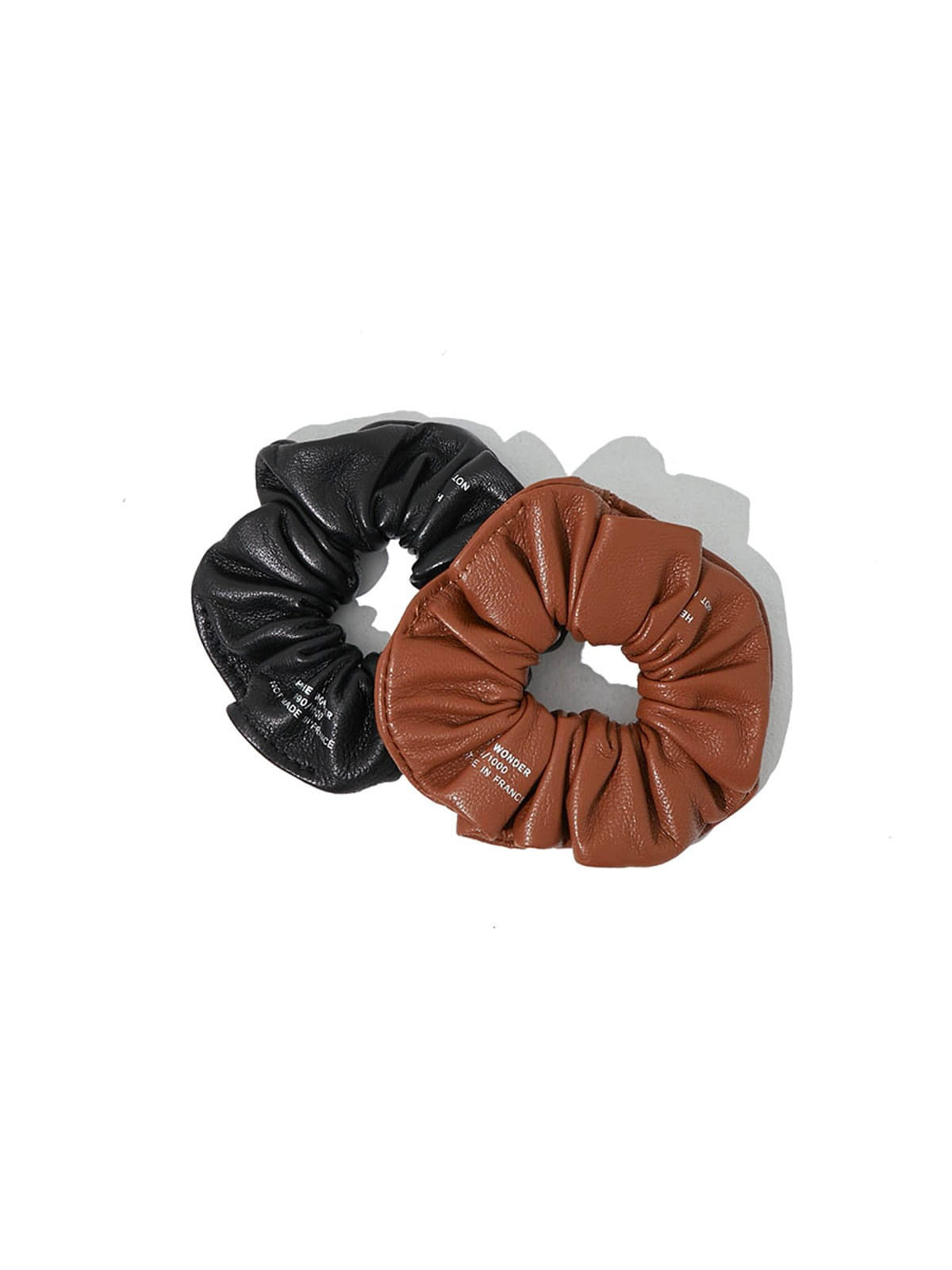 LEATHER SCRUNCHIE 35 (2 COLORS)