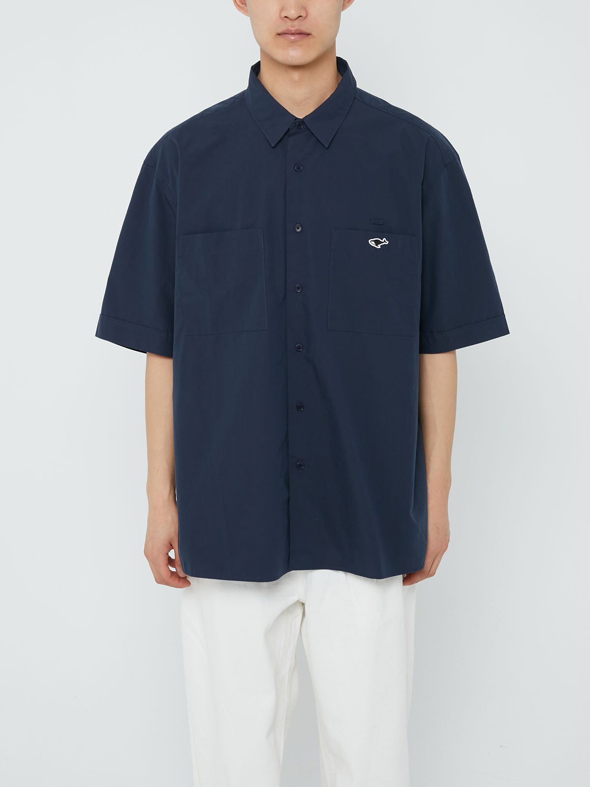 RELAXED S/S SHIRT (NAVY)