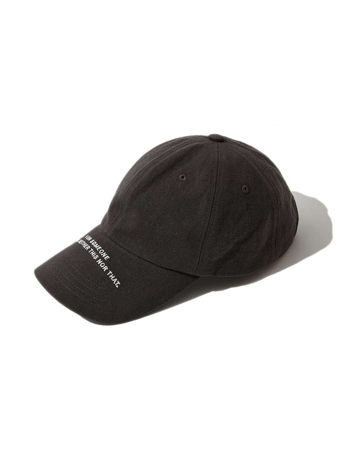 SLOGAN BALL CAP (CHARCOAL GREY)