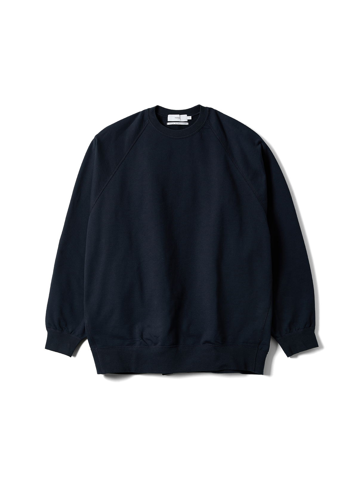 ULTRA COMPACT TERRY CREW NECK SWEATER (NAVY)