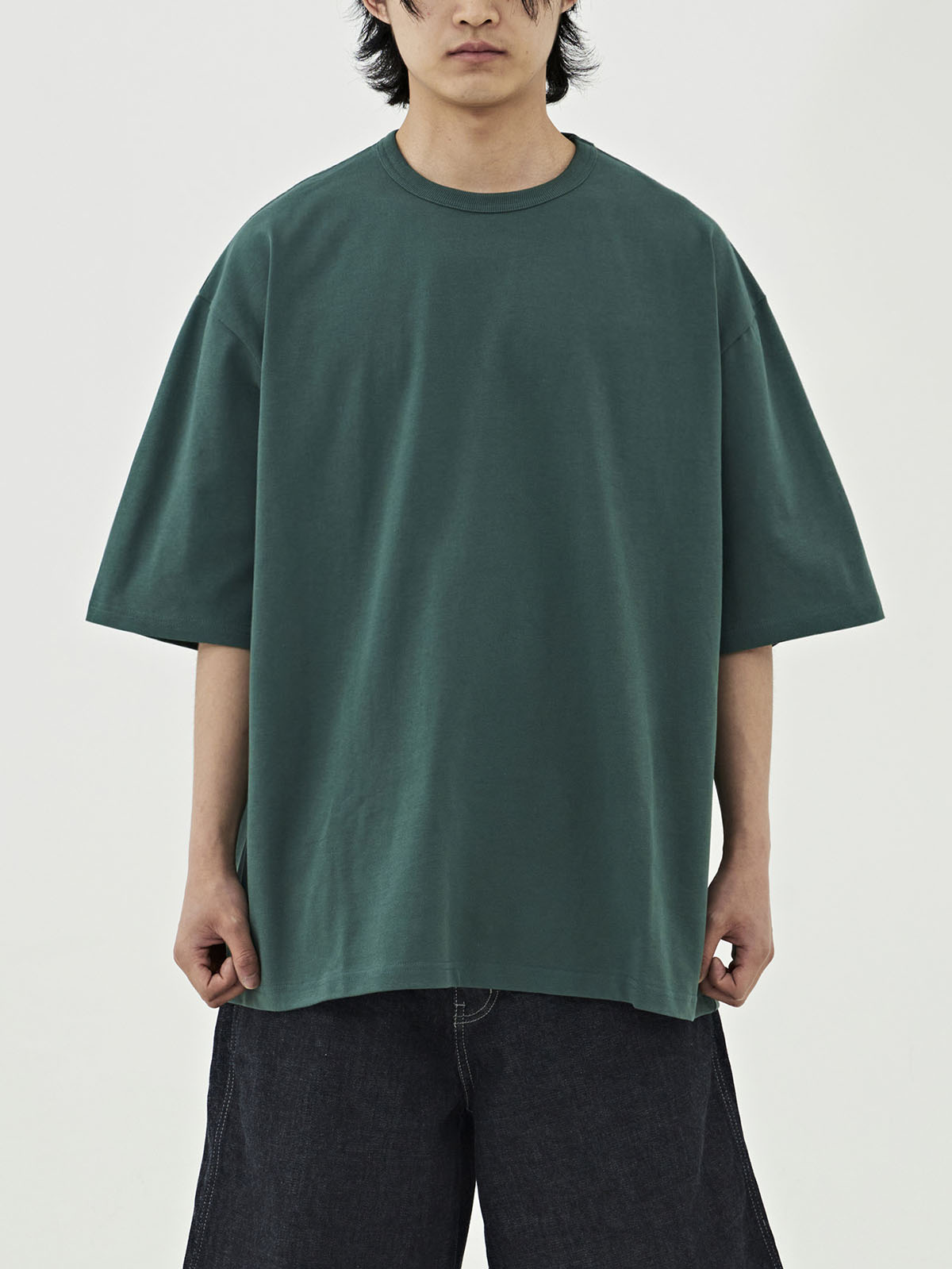 WIDE S/S T-SHIRT (FOREST GREEN)